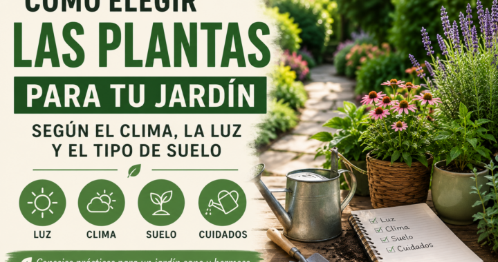 Cómo Elegir las Plantas para tu Jardín Según el Clima, la Luz y el Tipo de Suelo