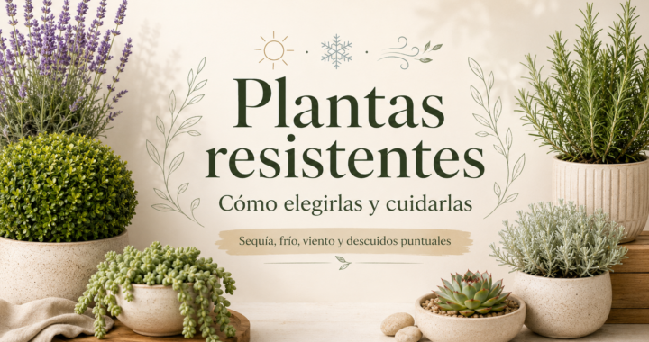 Plantas resistentes: cómo elegirlas y cuidarlas correctamente