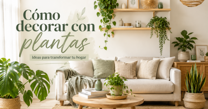 Cómo decorar con plantas: ideas, combinaciones y trucos para cada espacio