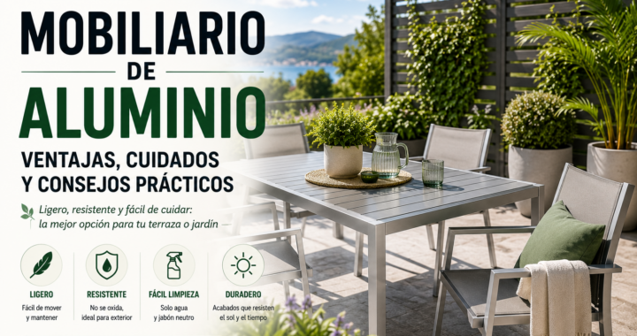 Muebles de jardín para terrazas pequeñas