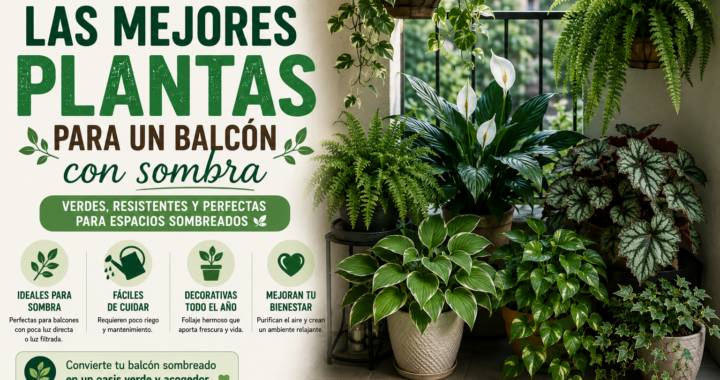 Las mejores plantas para un balcón con sombra