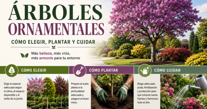 Árboles ornamentales: cómo elegir, plantar y cuidar