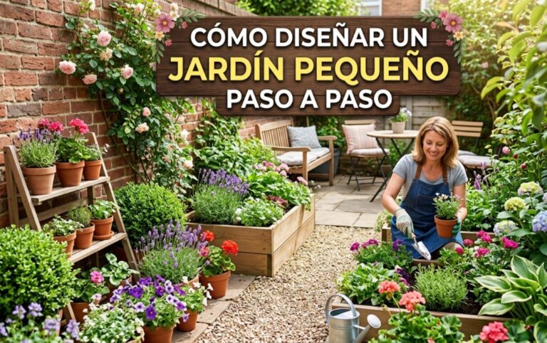 Cómo diseñar un jardín pequeño paso a paso
