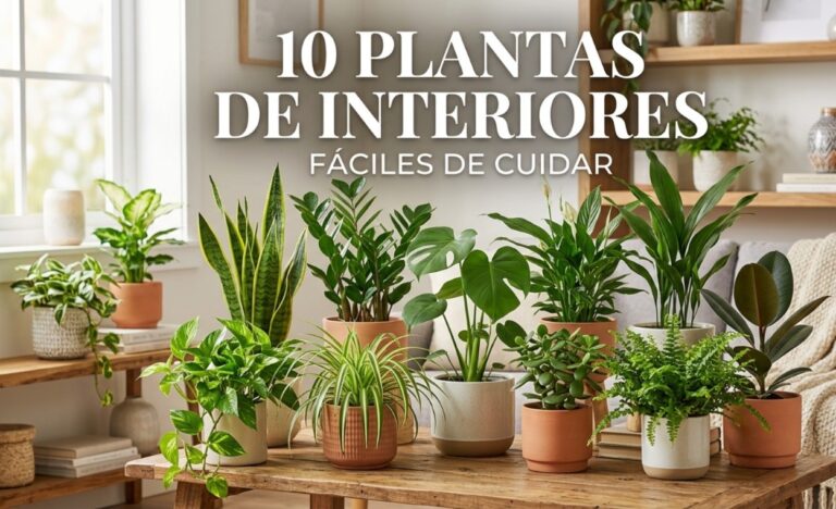 10 plantas de interiores fáciles de cuidar