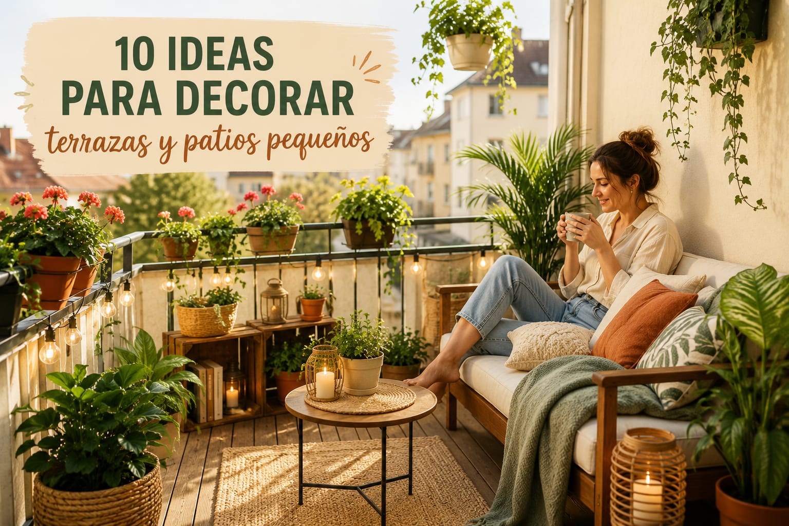 🏡 10 ideas para decorar terrazas y patios pequeño