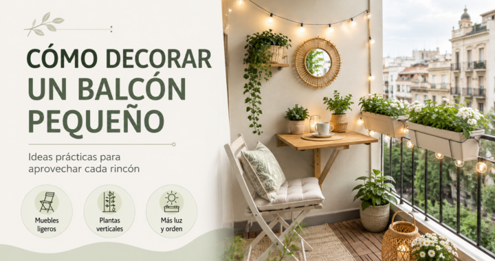 Cómo decorar un balcón pequeño y aprovechar cada rincón