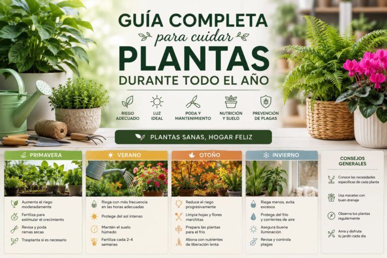 Guía completa para cuidae plantas durante todo el Año